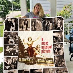 Sunset Boulevard Quilt Blanket 0778  Quilt